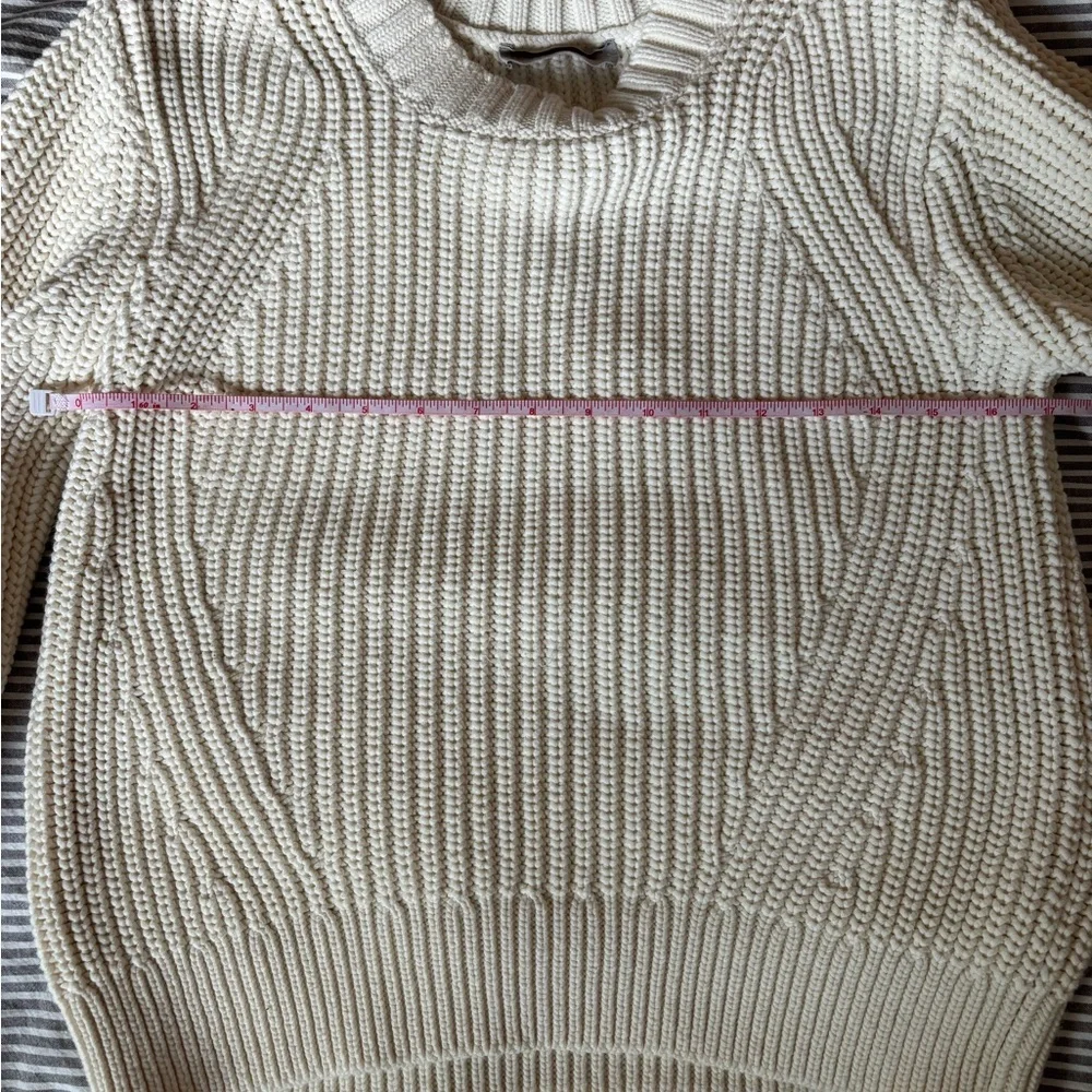Everlane Cream Women's Crew Neck Sweater, size small - Picture 4 of 7